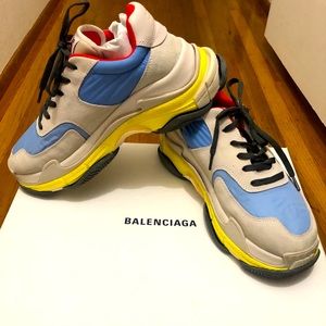 Balenciaga Nubuck Nylon Men Triple S